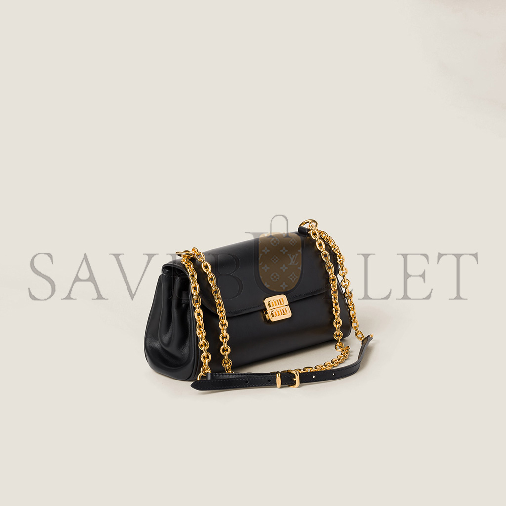 MIU MIU LEATHER SHOULDER BAG 5BD266 (24*14*7.5cm)